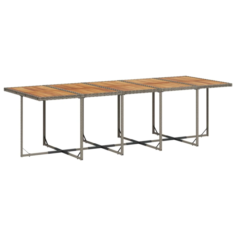 vidaXL 15-daļīgs dārza mēbeļu komplekts ar matračiem, PE rotangpalma