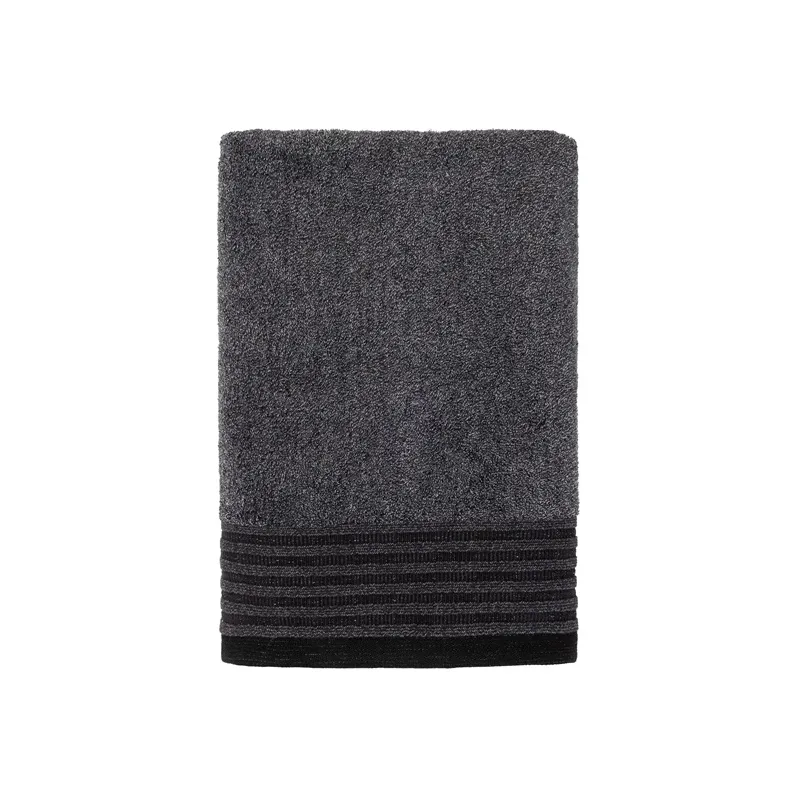 Vannas dvielis Domoletti HUDSON, melna, 140 cm x 70 cm