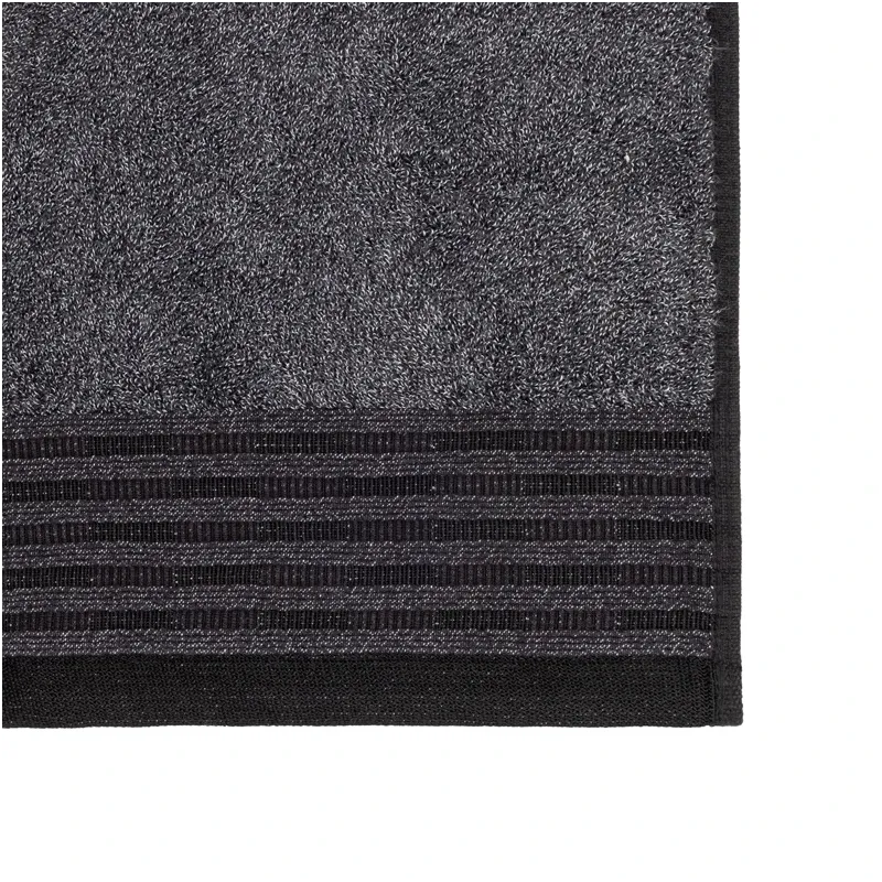 Vannas dvielis Domoletti HUDSON, melna, 140 cm x 70 cm