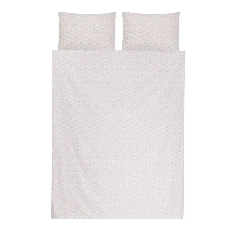 Комплект постельного белья Domoletti Prisma D-1022, белый-алый, 200 x 220 cm