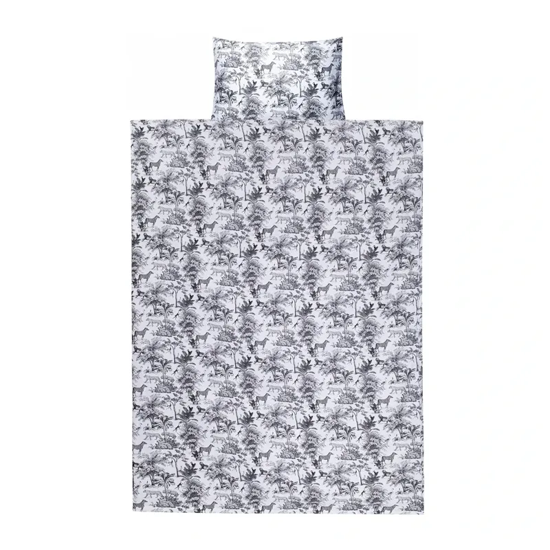 Gultas veļas komplekts Domoletti Savari 7756, balta krās.-melna krās., 140 x 200 cm