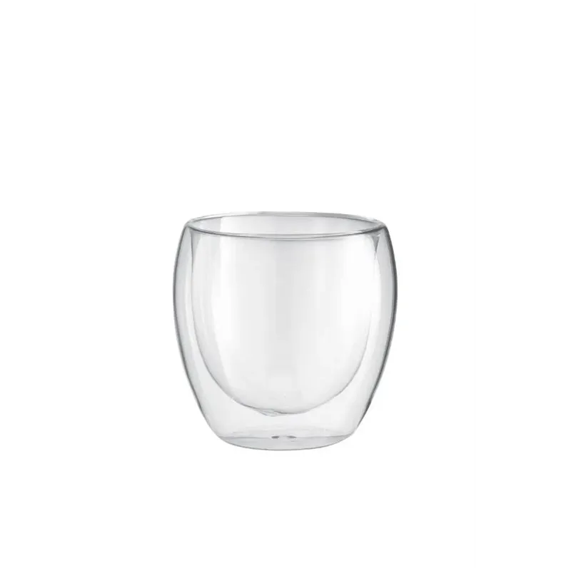 Dubultā stikla glāzes komplekts Domoletti, caurspīdīga krās., 0.35 l