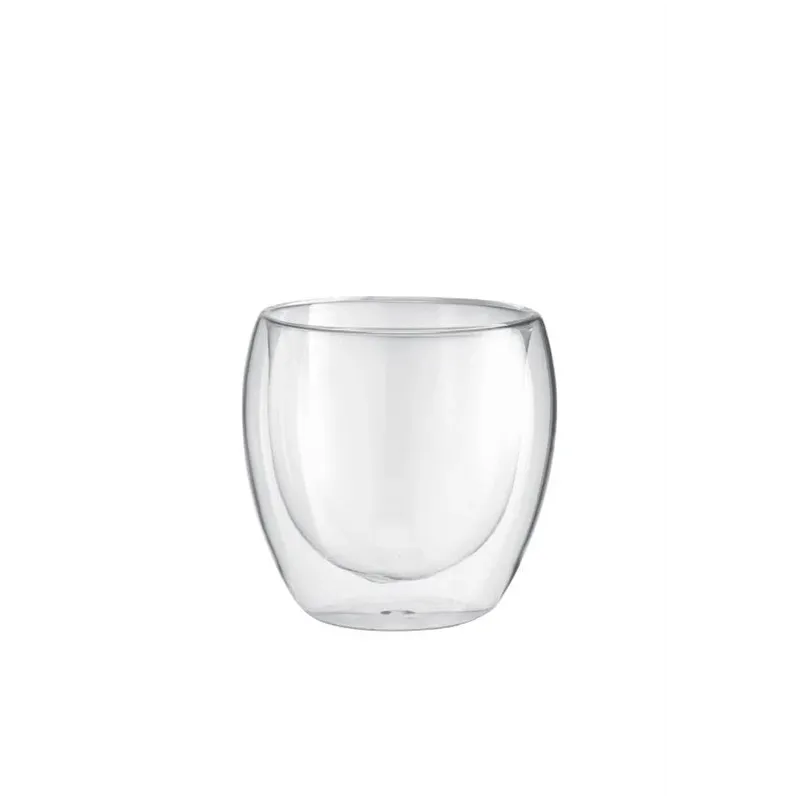 Dubultā stikla glāzes komplekts Domoletti, caurspīdīga krās., 0.35 l