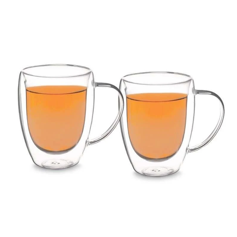 Krūzītes dubultā stikla 2gab 0.35l