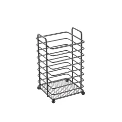 Holder cutlery black wire 9.5x9.5x17cm