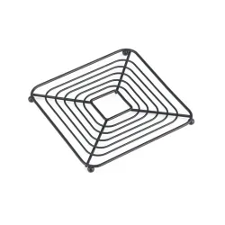 Paliktnis melns tērauda 18x18x1.3cm