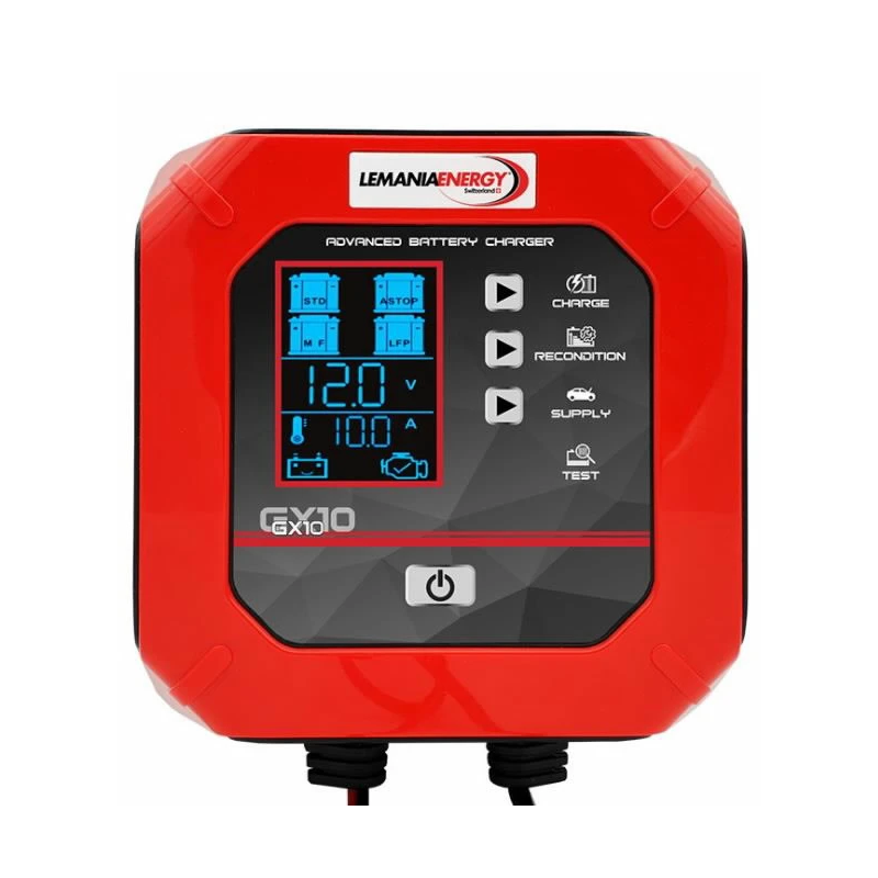 Gudrais akumulatora lādētājs GX10 12V-10A, Lemania
