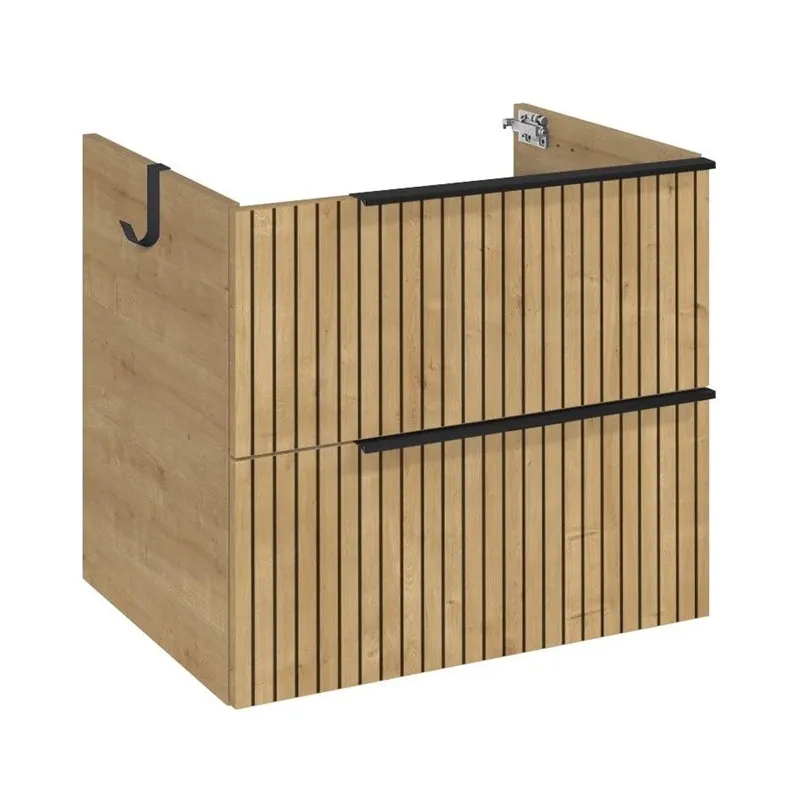 Piekarināms vannas istabas skapis Masterjero Lamello, brūna, 44.9 cm x 60 cm x 53 cm