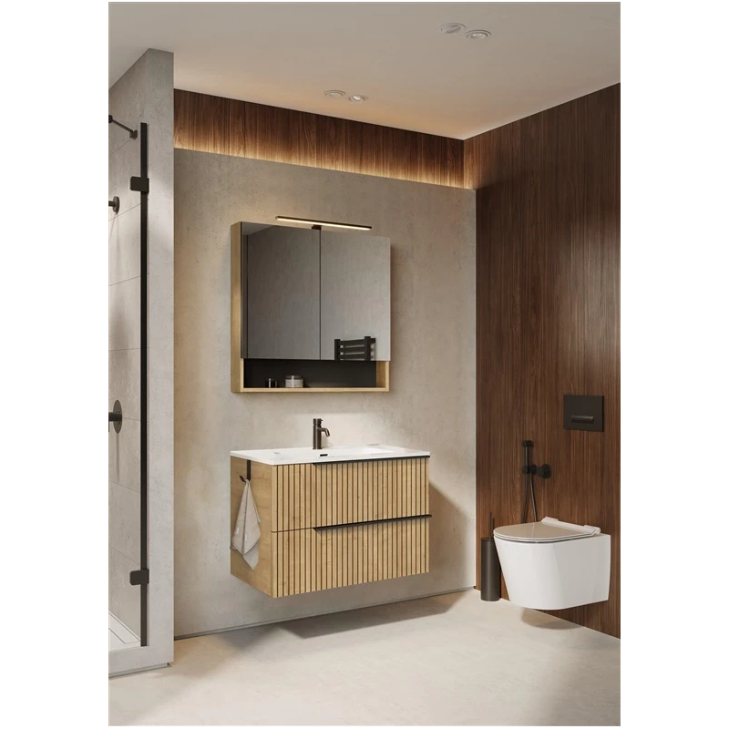 Skapis pakaramais lamello 80 hamilton oak