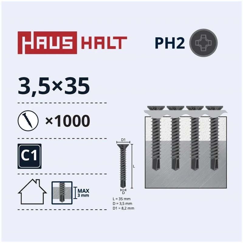 Kokskrūves ģ.len 3.5x35 met.urb 1000gab
