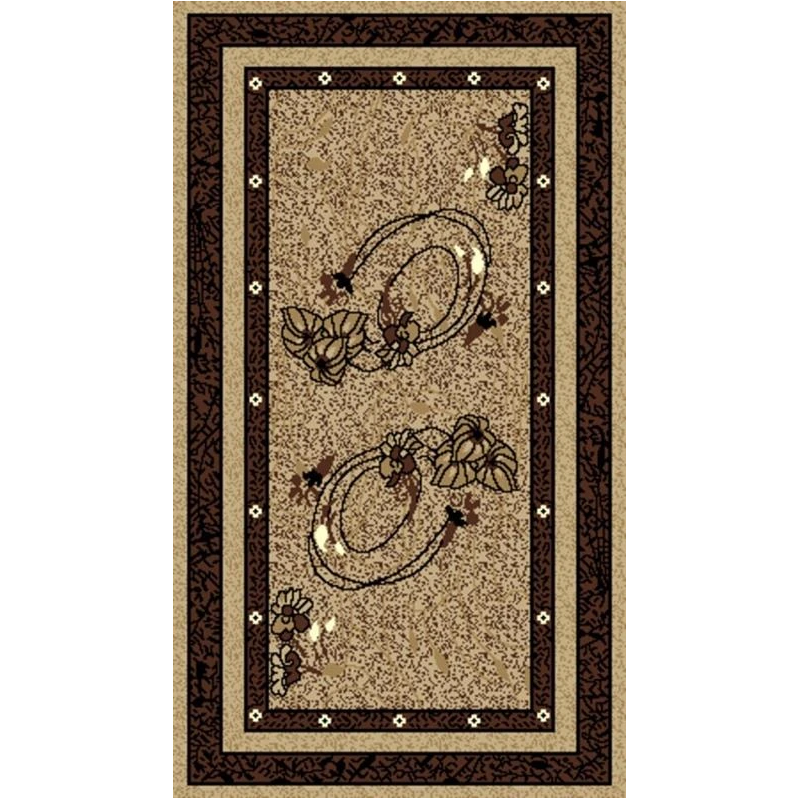 Paklājs 1041-b55 0.8x1.5 brūns