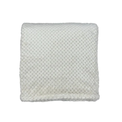 Pleds waffle flannel 150x200cm krēmkr.
