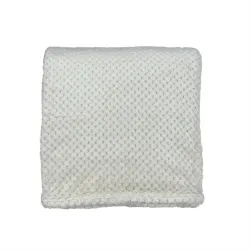 Pleed Domoletti WAFFLE, kreemjasvalge, 150 cm x 200 cm