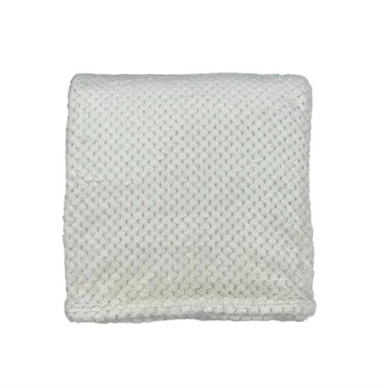 Pledi Domoletti WAFFLE, krēmkrāsa, 150 cm x 200 cm