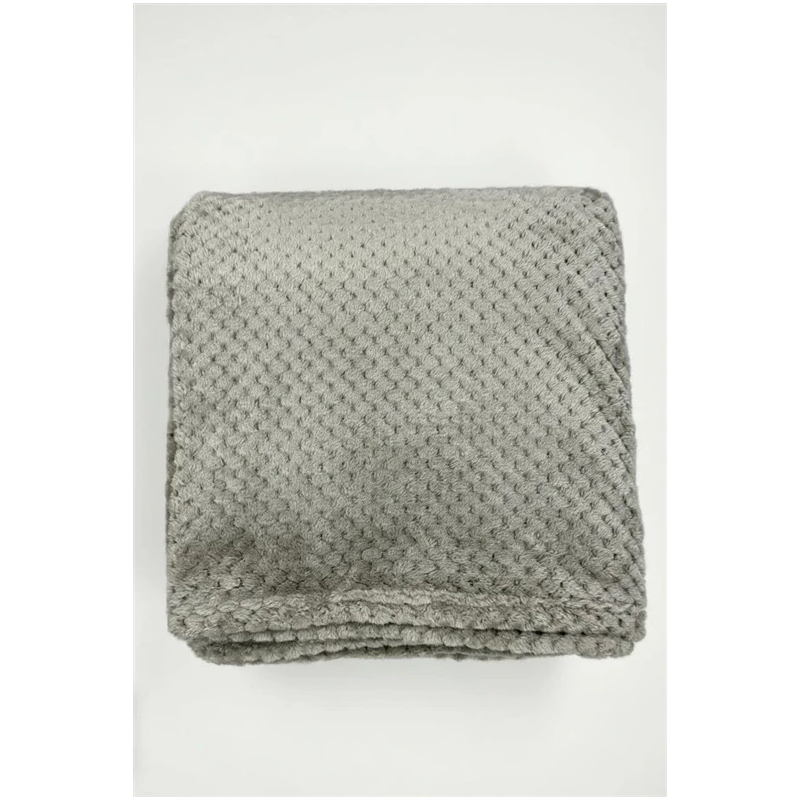Pleds waffle flannel 150x200cm bēšs