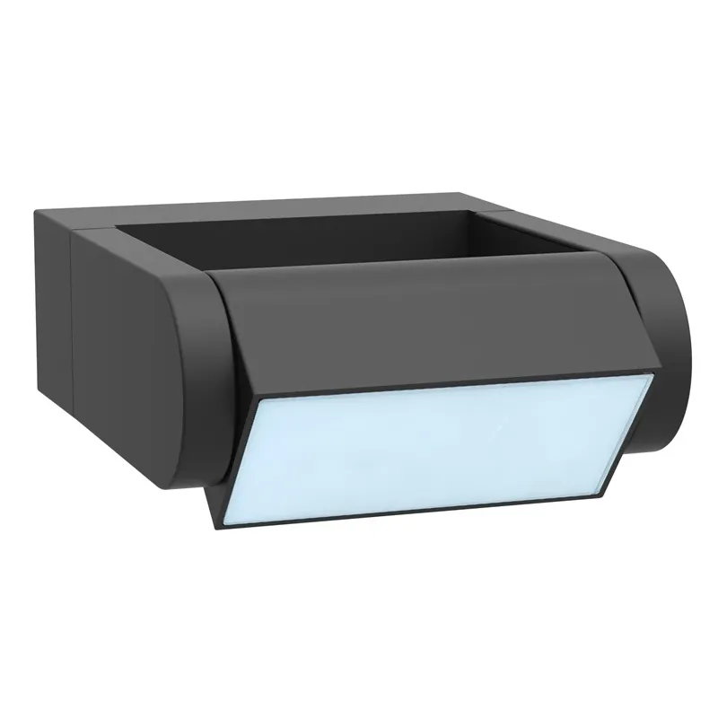 Āra sienas lampa Domoletti Door, 7W, LED, IP65, melna krās., 18 cm x 6.1 cm