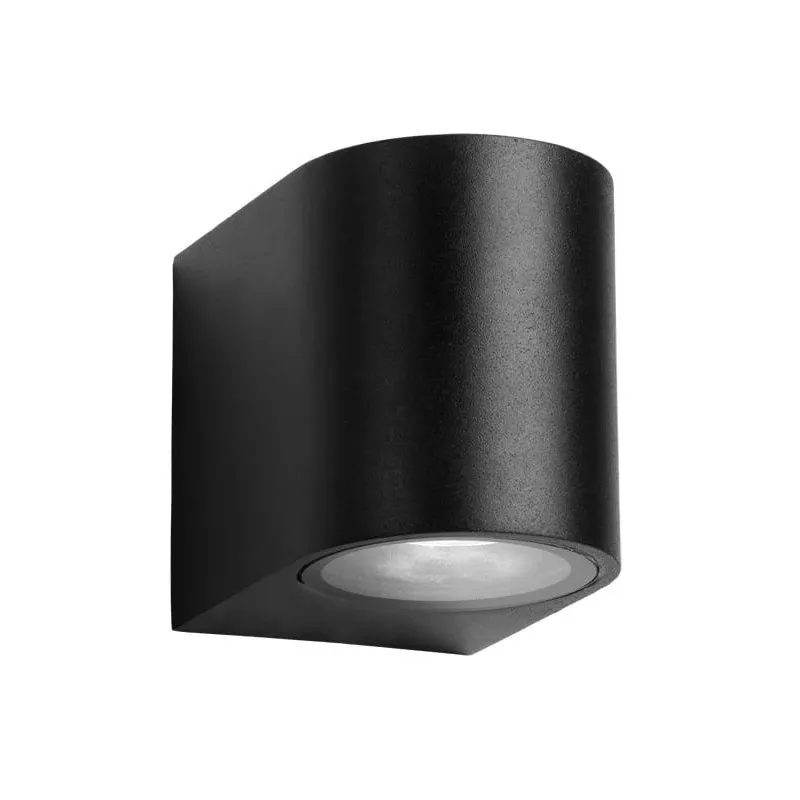 Āra sienas lampa Domoletti Dian, 7W, GU10, IP54, melna krās., 9.2 cm x 7.5 cm