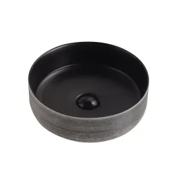 Washbasin countertop acb8002 grey-black