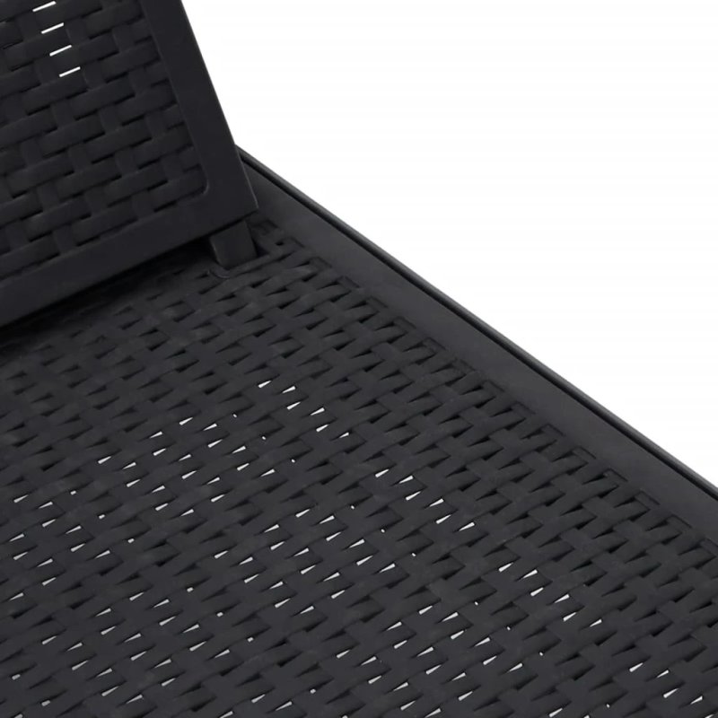 vidaXL sauļošanās krēsls, regulējams, 155,5x57x28 cm, polipropilēns