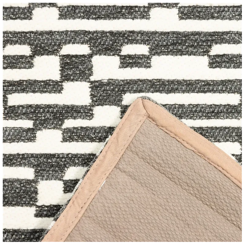 Ковер комнатные Domoletti ELEMBROOK, серый, 150 см x 90 см