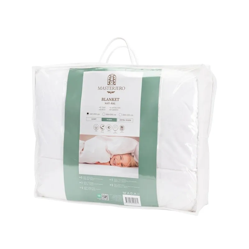 Sega Masterjero Natural Down WARM, 140 x 200 cm, balta
