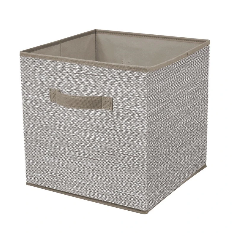 Kaste 30x30x30cm pelēka tekstila