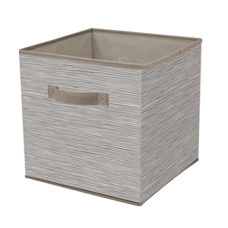 Kaste 30x30x30cm pelēka tekstila