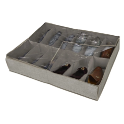 Kaste apavu 12 nod.74.5x60x15cm bēša