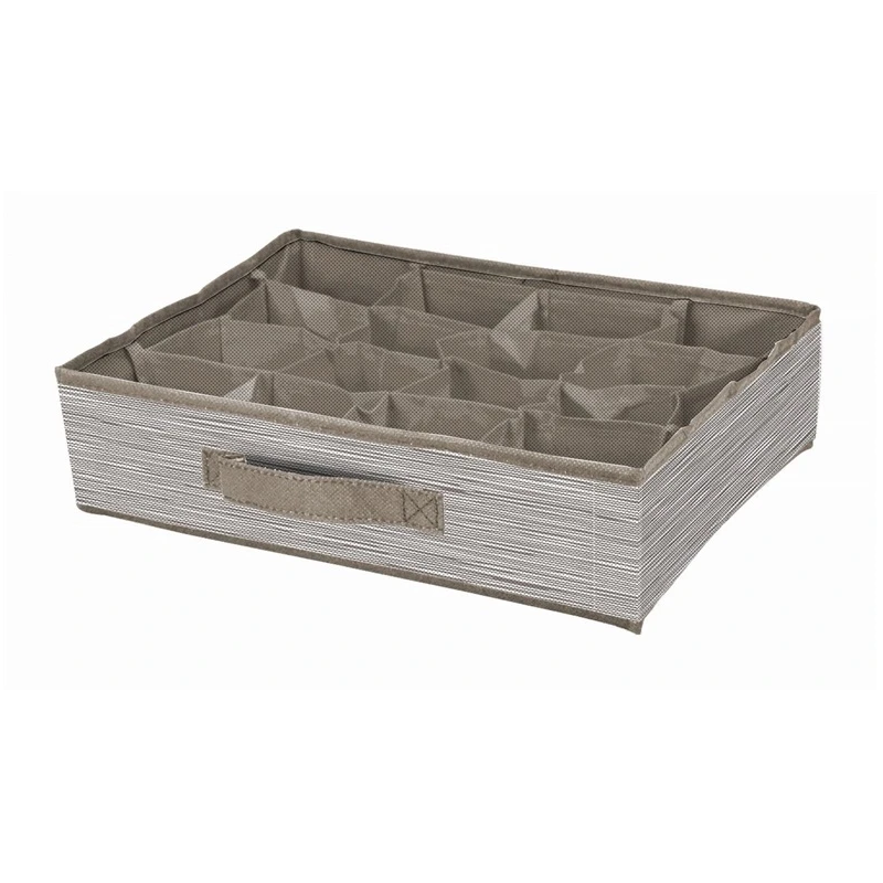 Kaste 16nod 35x27x9cm bēša tekstila