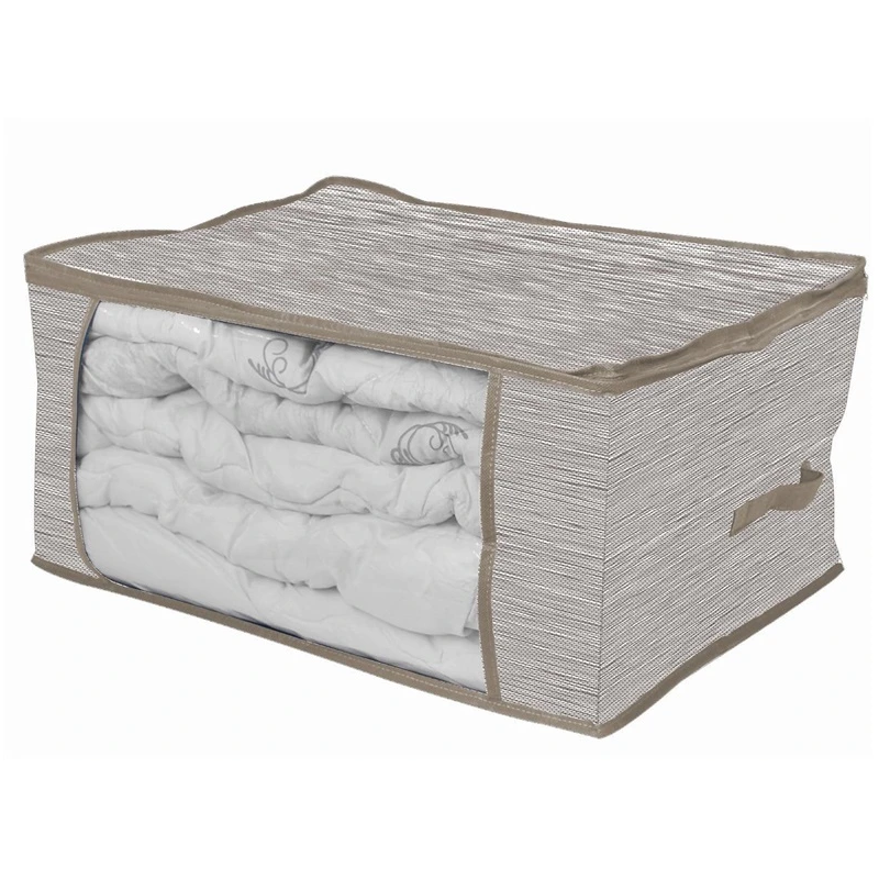 Kaste 60x45x30cm pelēka tekstila