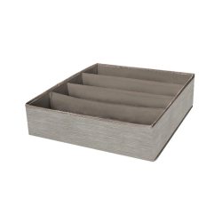 Kaste 4 nod.30x30x10cm bēša tekstila