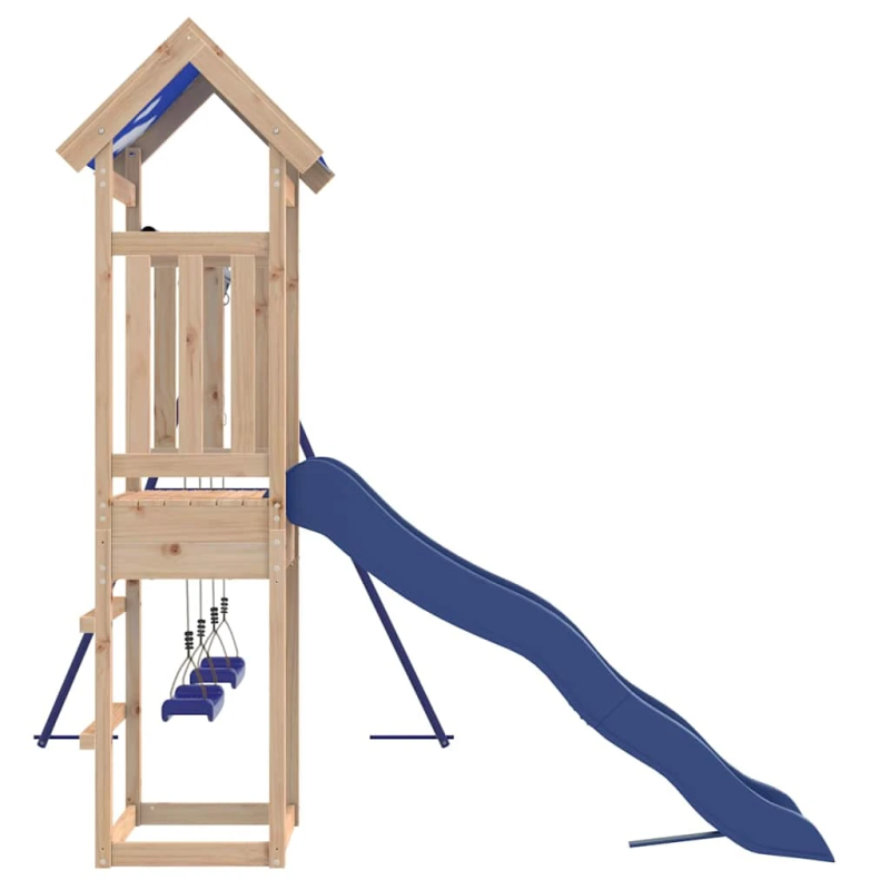 vidaXL āra rotaļu laukums, priedes masīvkoks