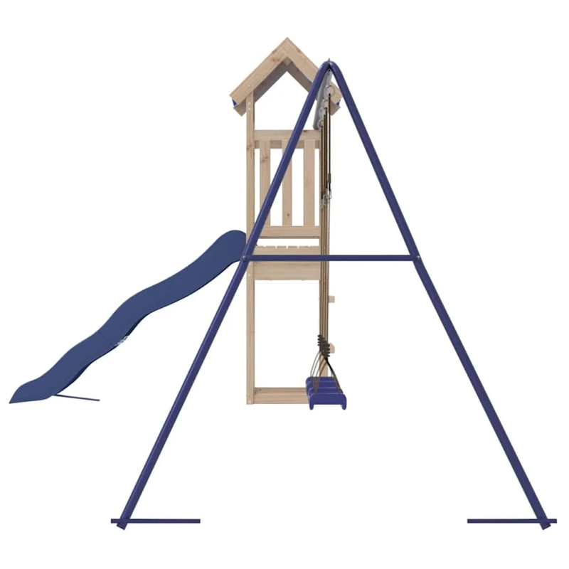 vidaXL āra rotaļu laukums, priedes masīvkoks