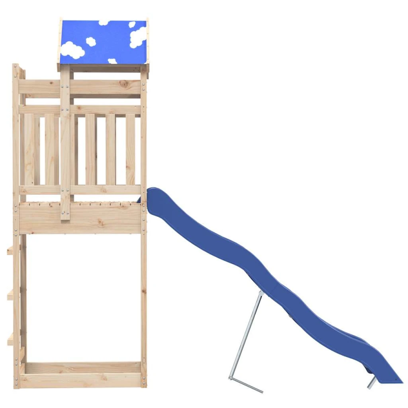 vidaXL āra rotaļu laukums, priedes masīvkoks