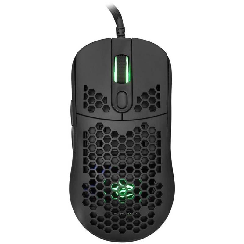 Spēļu pele WHITE SHARK GALAHAD melna