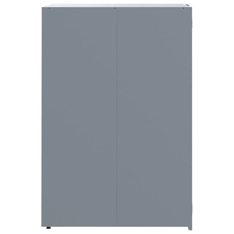 vidaXL atkritumu tvertņu novietne, pelēka, 414x79x117 cm, tērauds