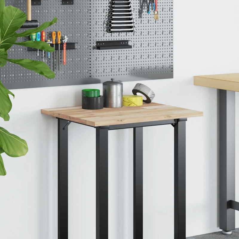 vidaXL galda virsma, 80x50x2 cm, neapstrādāts akācijas masīvkoks