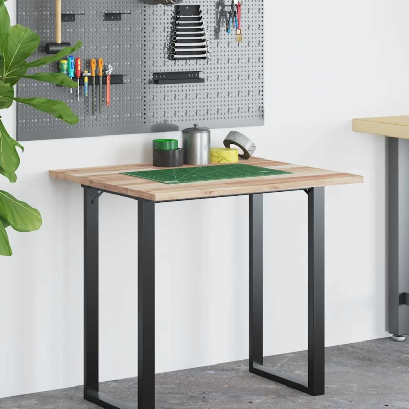 vidaXL galda virsma, 100x60x2 cm, neapstrādāts akācijas masīvkoks