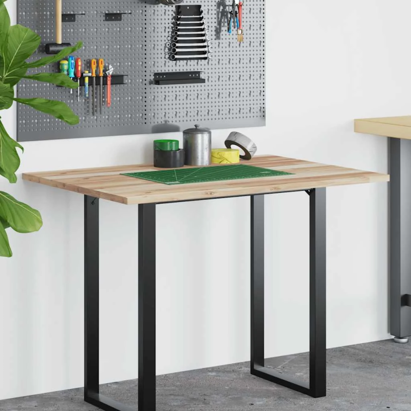 vidaXL galda virsma, 100x70x2 cm, neapstrādāts akācijas masīvkoks