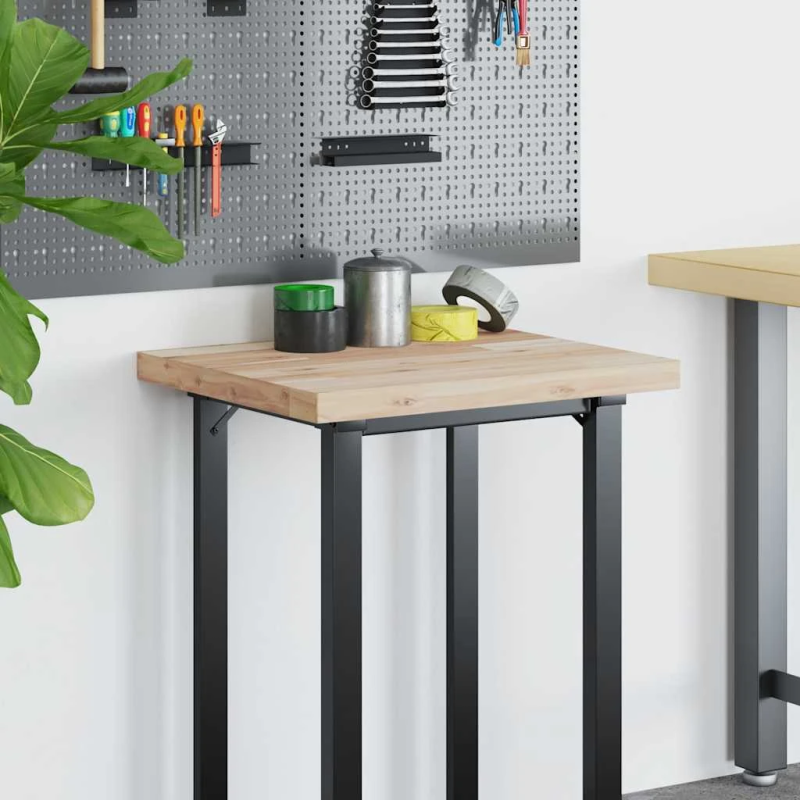 vidaXL galda virsma, 60x50x4 cm, neapstrādāts akācijas masīvkoks