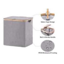 Grozs salok.domoletti 40x33x50cm pelēks