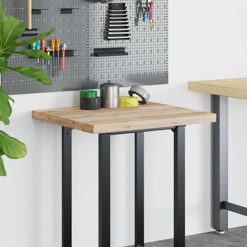 vidaXL galda virsma, 100x60x4 cm, neapstrādāts akācijas masīvkoks