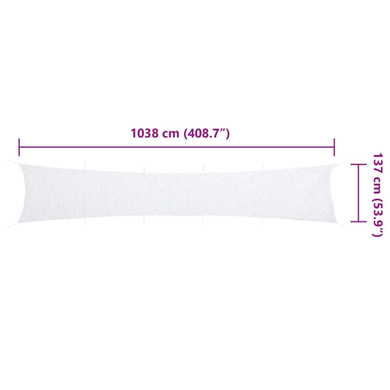 vidaXL maskēšanās tīkls ar somu, 1038x137 cm, balts