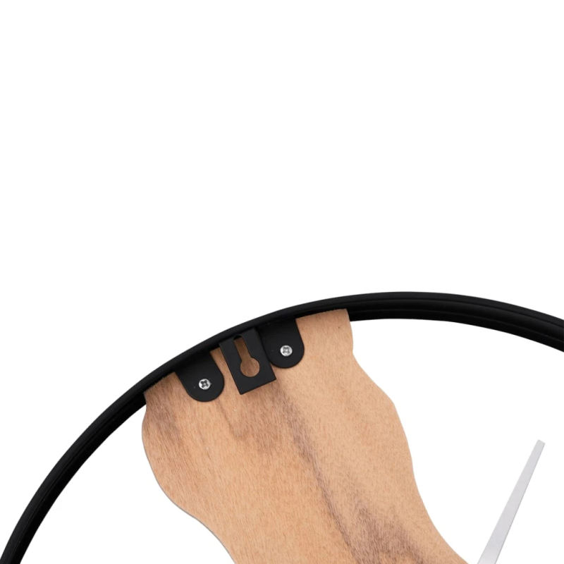 vidaXL sienas pulkstenis, brūns, DIA35 cm, dzelzs un ozolkoks