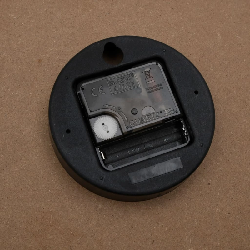 vidaXL sienas pulkstenis, dzeltens, melns, DIA30 cm, inženierijas koks