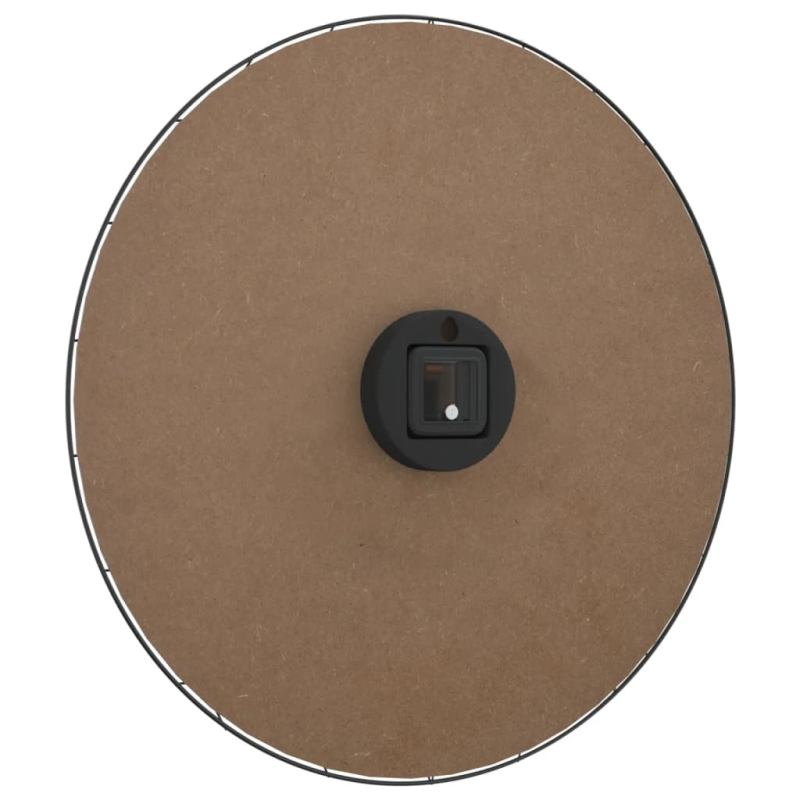 vidaXL sienas pulkstenis, dzeltens, melns, DIA50 cm, inženierijas koks