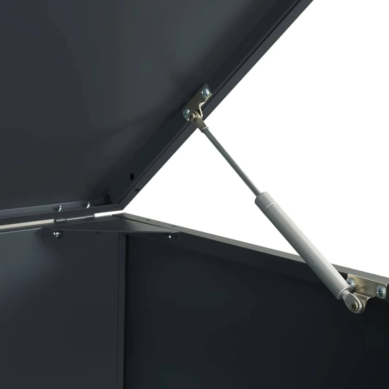 vidaXL atkritumu konteineru uzglabāšanas vieta vienai atkritumu tvertnei, antracīta krāsā, 69x79x117 cm, tērauds