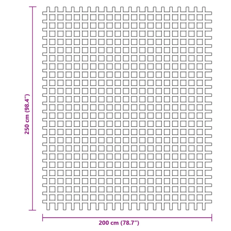 vidaXL telts paklājs, antracītpelēks, 2,5x2 m