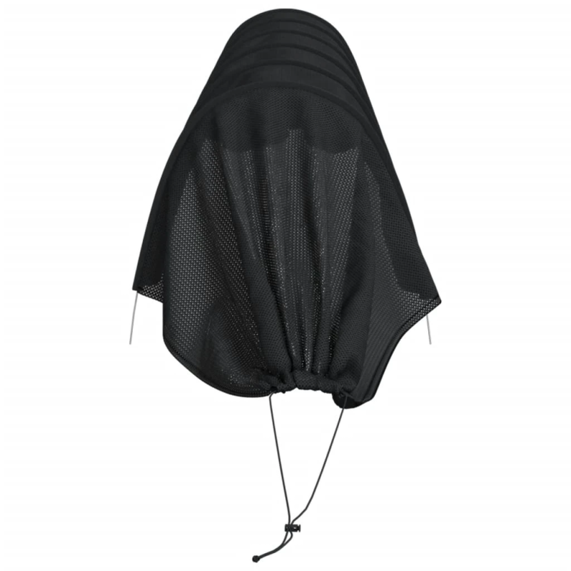 vidaXL tīkla tuneļi, 2 gab., melni, tērauds un polietilēns