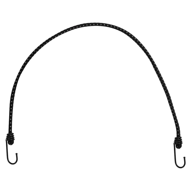 vidaXL gumijas auklas ar āķiem, atstarojošas, 25 gab., 88 cm